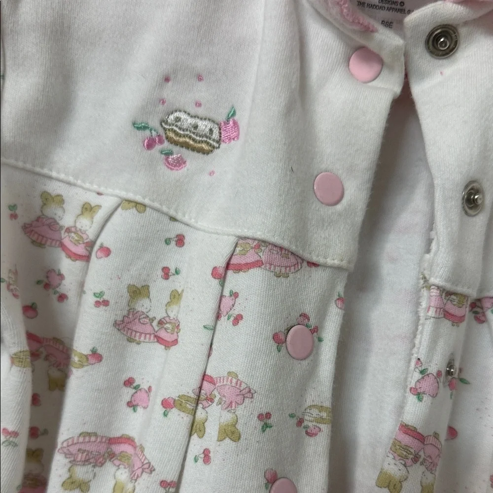 Charming Pink and White Kids Footie 90’s